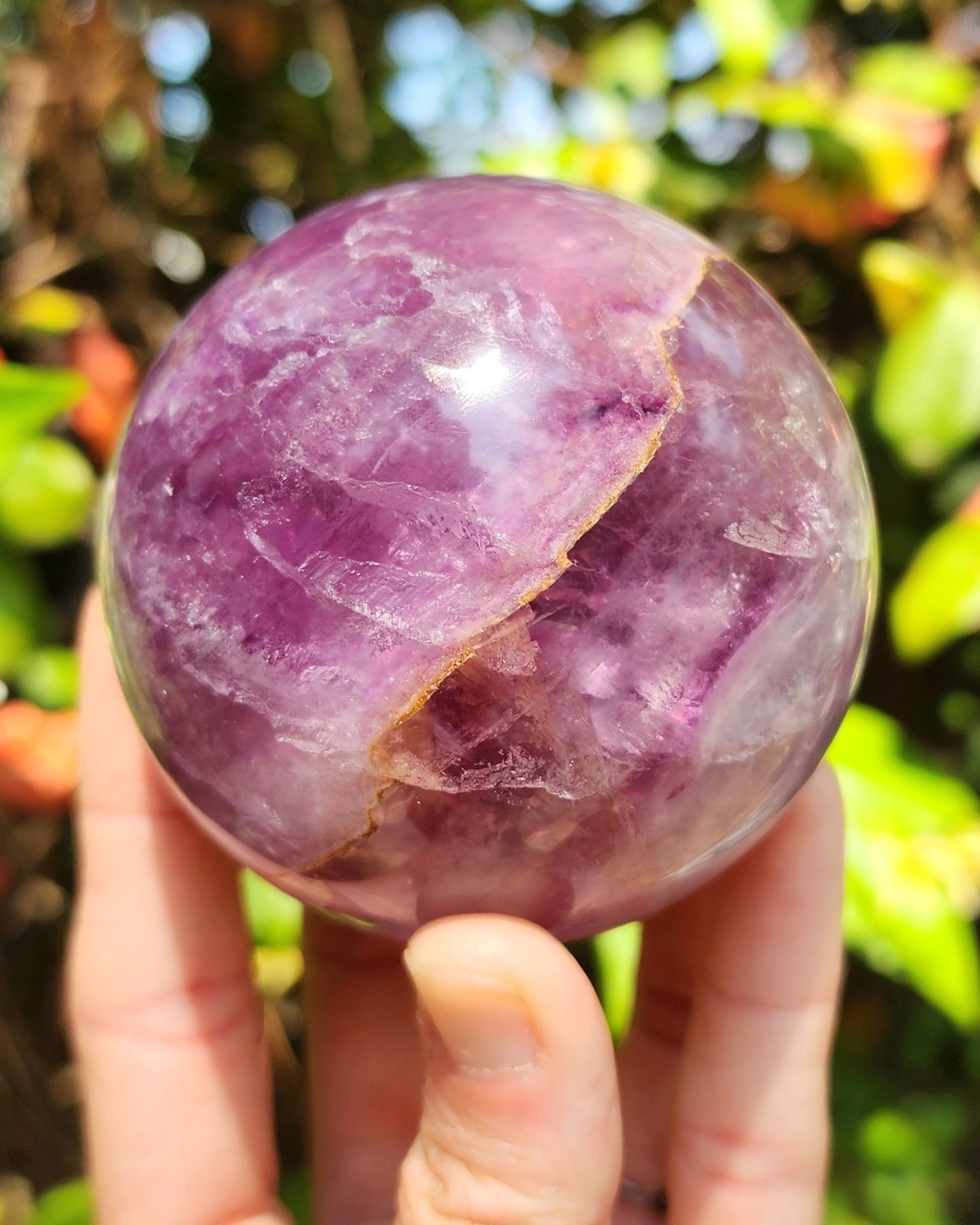 Purple Fluorite Sphere