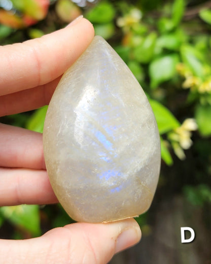Rainbow Moonstone Arrow Shaped Flames