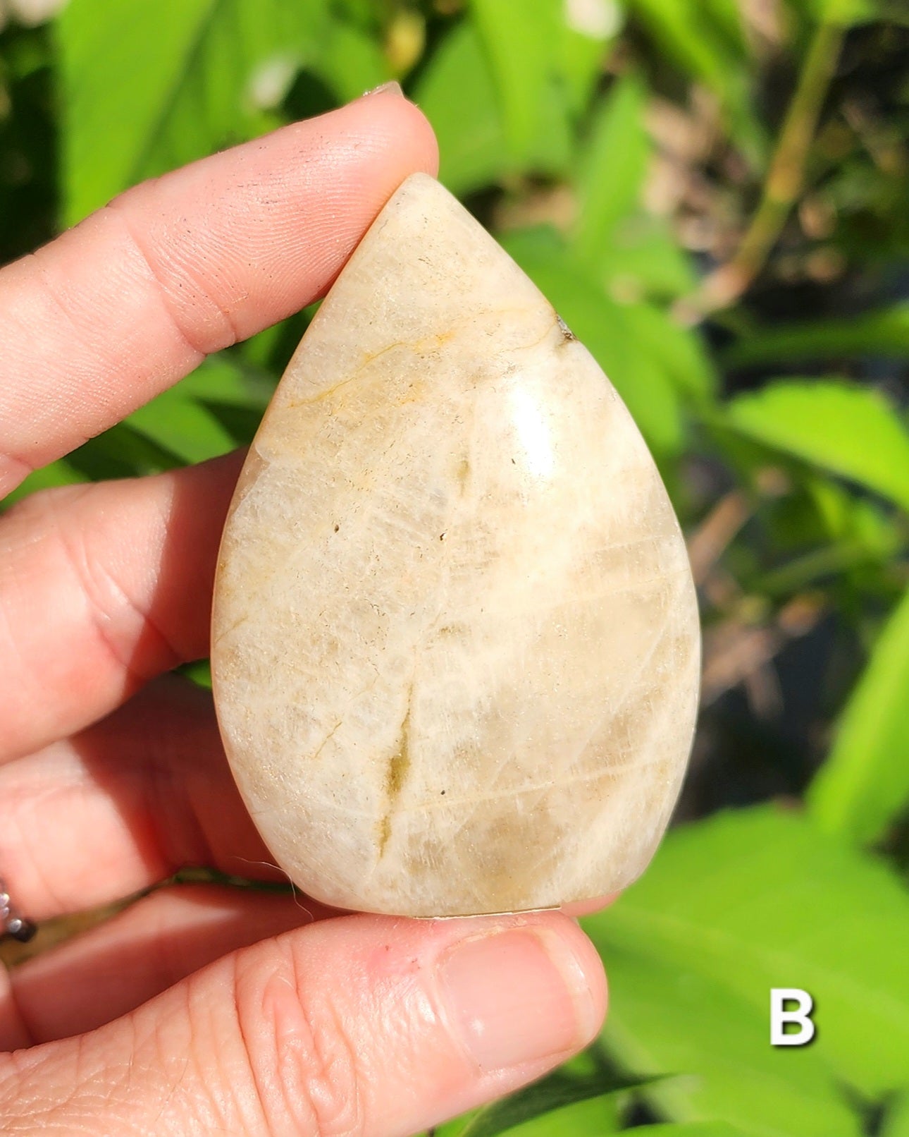Rainbow Moonstone Arrow Shaped Flames