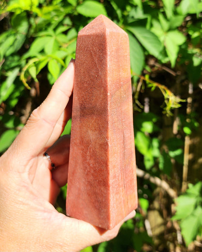 Red Calcite Obelisk