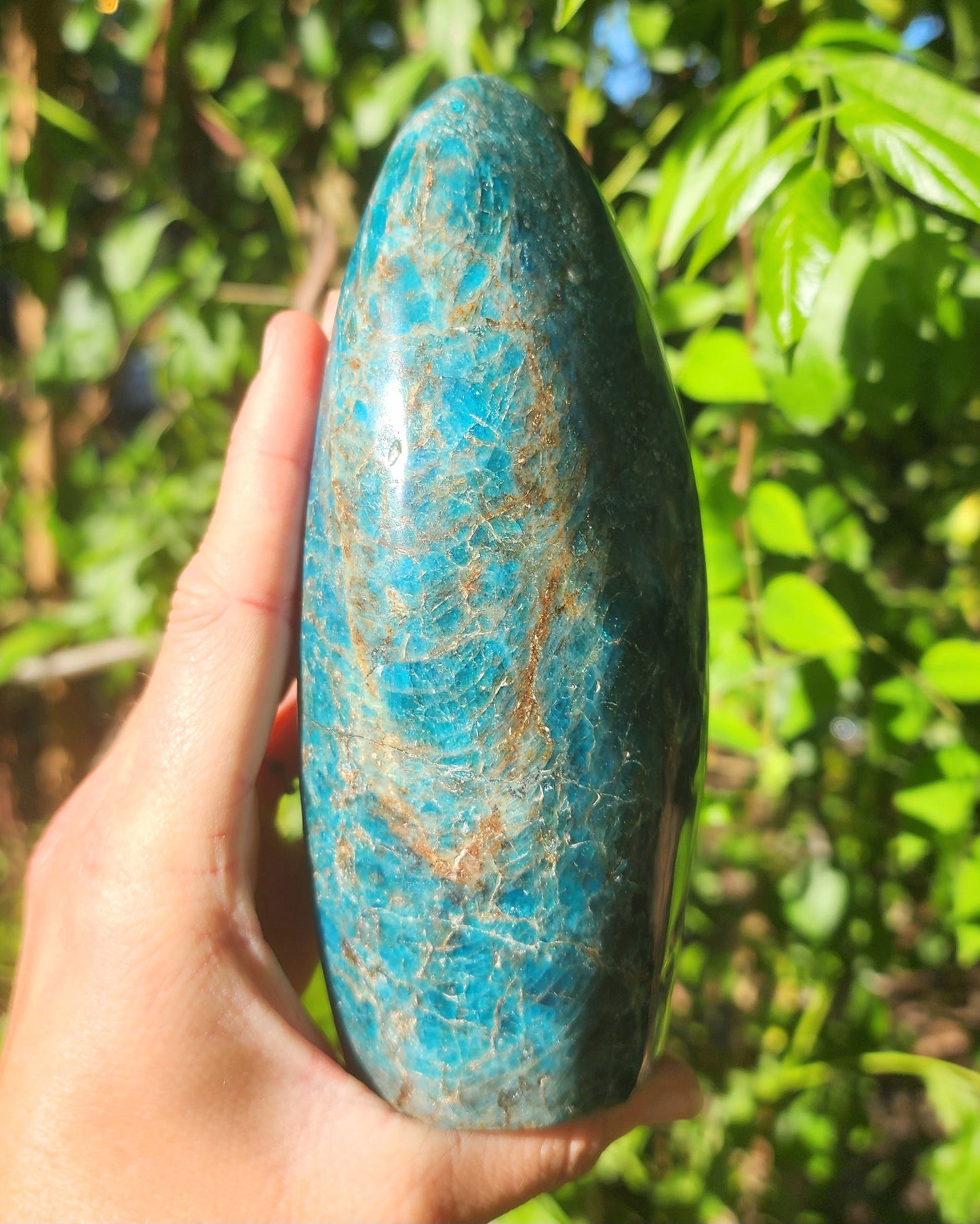 Large Blue Apatite Freeform