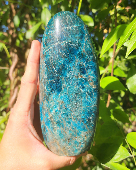 Large Blue Apatite Freeform