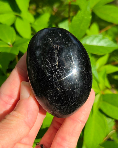 Black Tourmaline Palm Stone