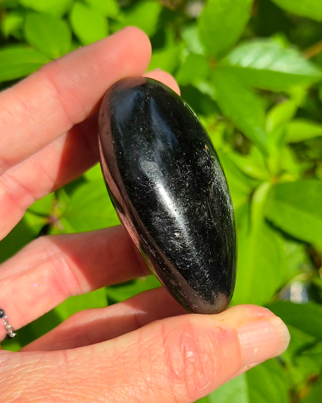 Black Tourmaline Palm Stone
