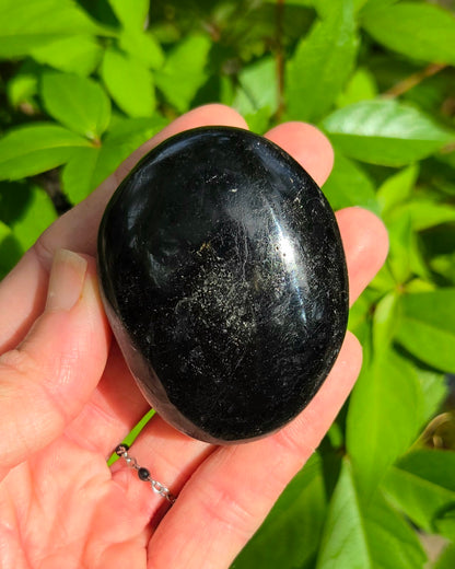 Black Tourmaline Palm Stone
