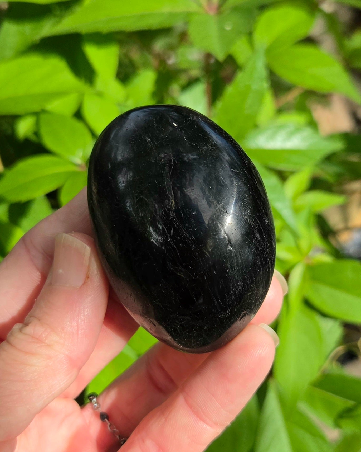 Black Tourmaline Palm Stone