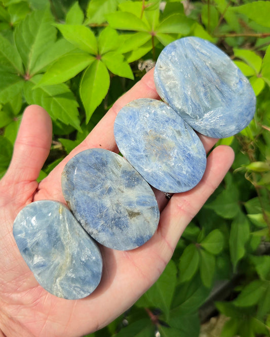 Blue Kyanite Palm Stone