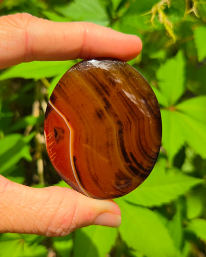 Sardonyx Palm Stone