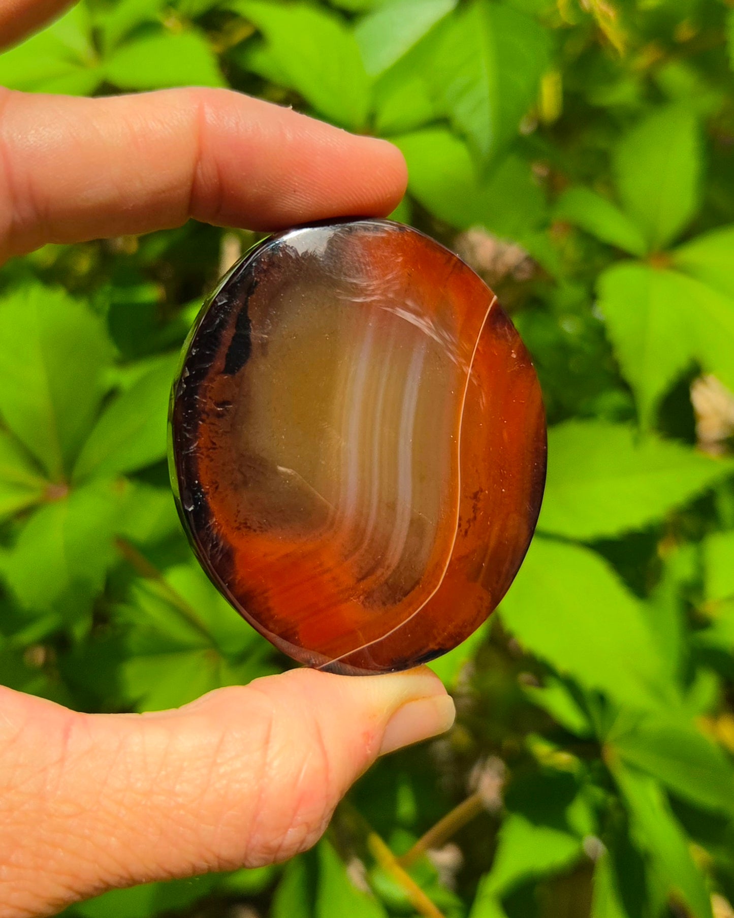 Sardonyx Palm Stone