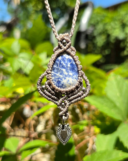 Sodalite Macrame Necklace