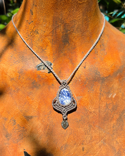 Sodalite Macrame Necklace