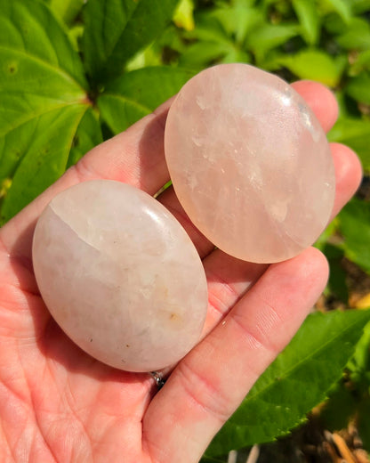 Rose Quartz Palm Stones