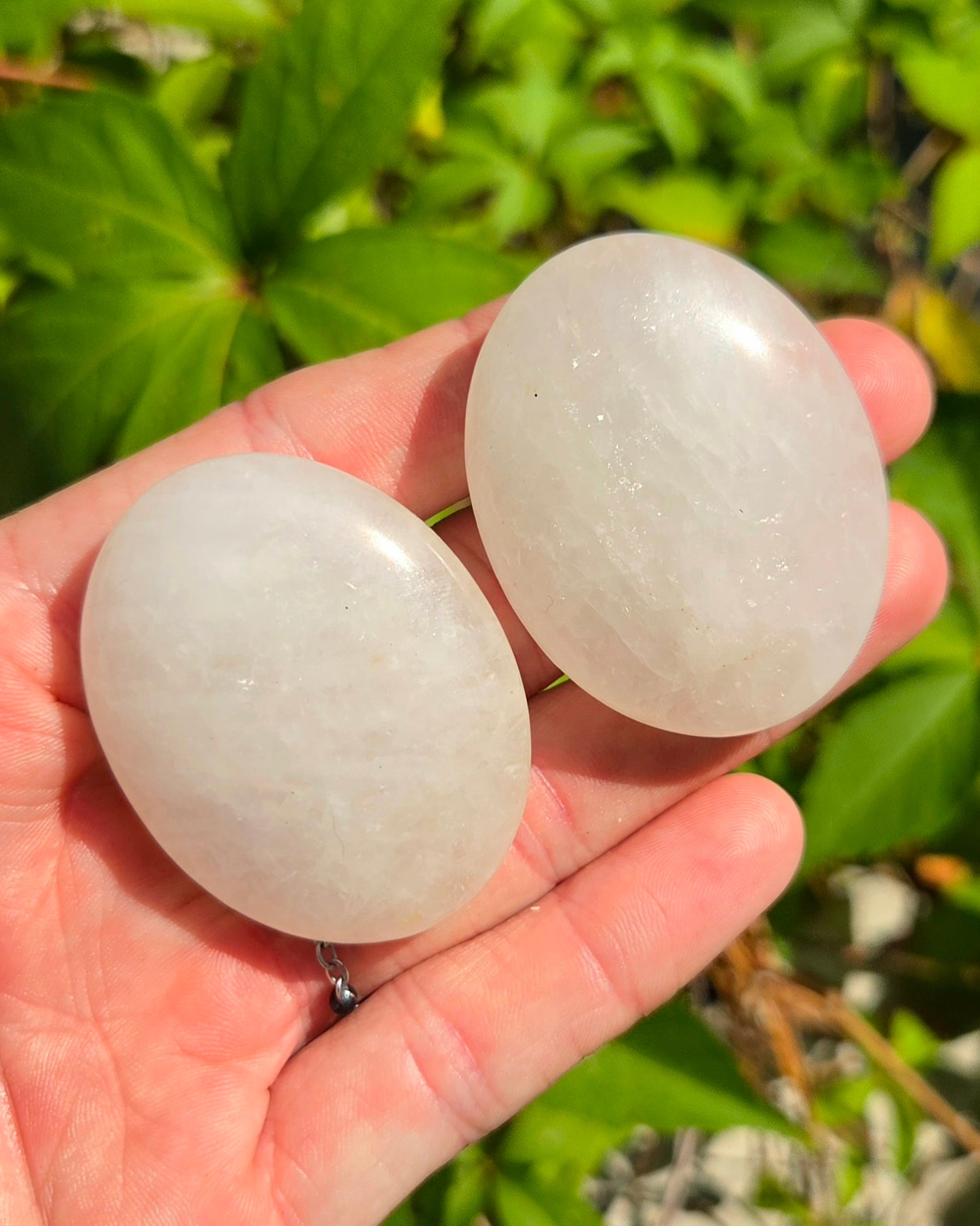Clear Quartz Palm Stones