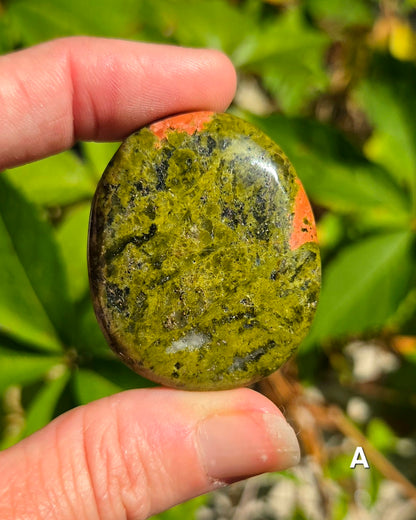 Unakite Palm Stones