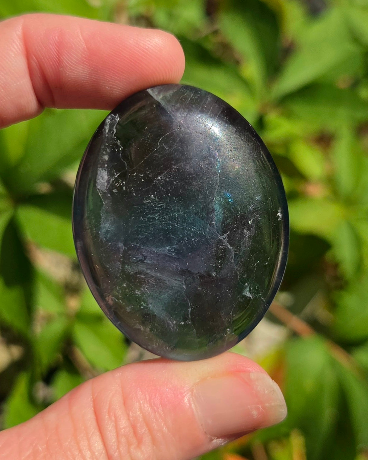 Fluorite Palm Stone