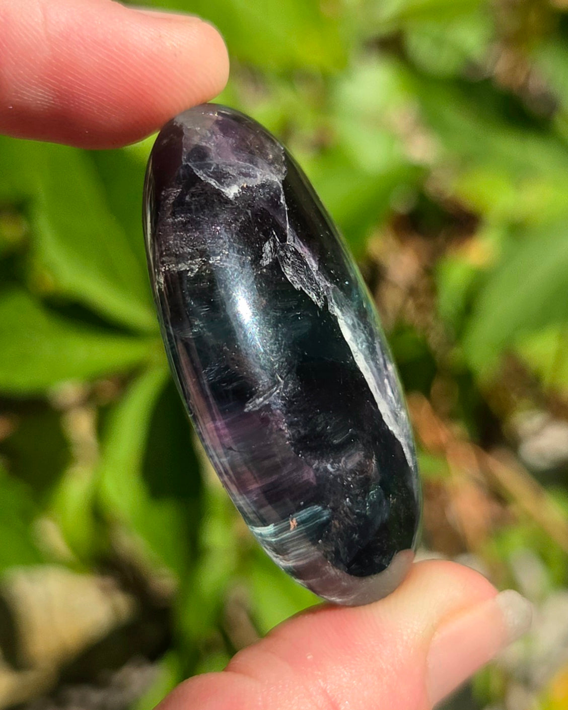 Fluorite Palm Stone