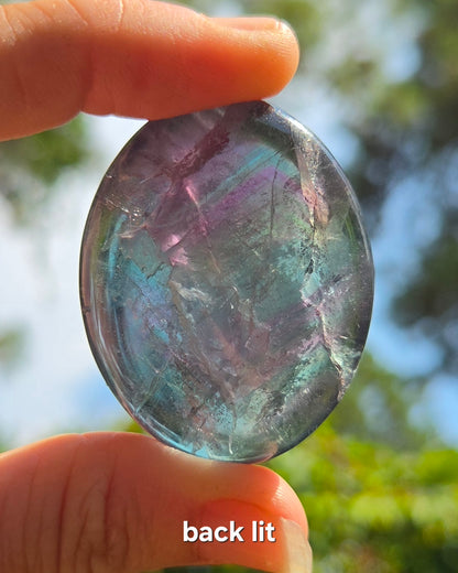 Fluorite Palm Stone