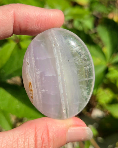 Yttrium aka Lavender Fluorite Palm Stone