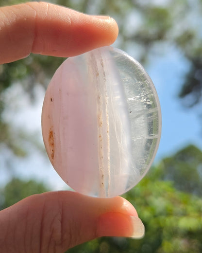 Yttrium aka Lavender Fluorite Palm Stone
