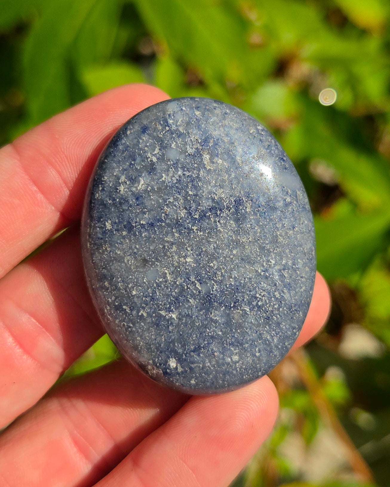 Blue Aventurine Palm Stone