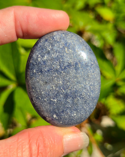 Blue Aventurine Palm Stone