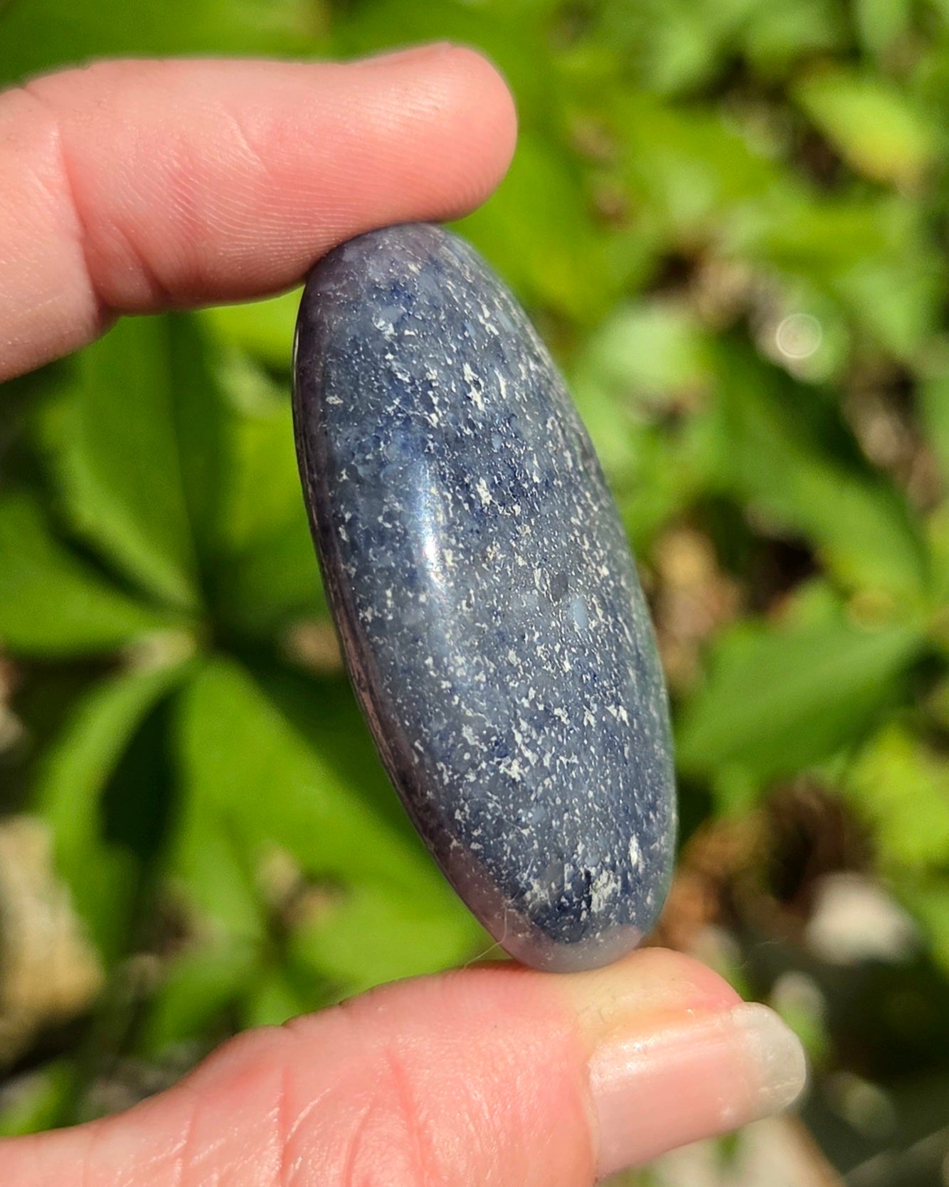 Blue Aventurine Palm Stone