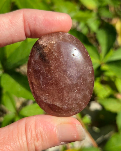 Red Aventurine Palm Stone