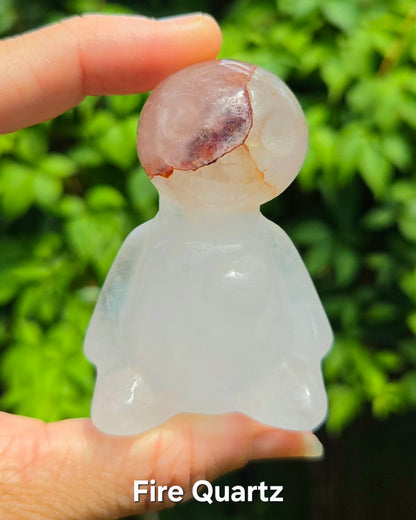 Poppet Doll (Fire Quartz or Red Sesame Jasper)