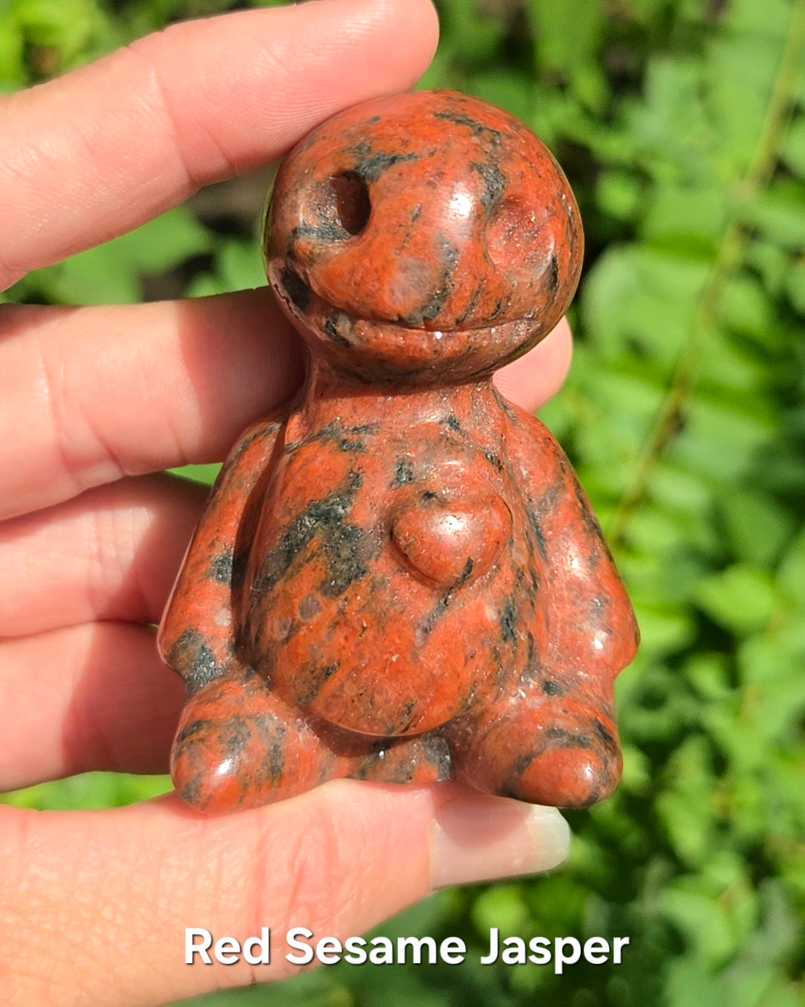 Poppet Doll (Fire Quartz or Red Sesame Jasper)