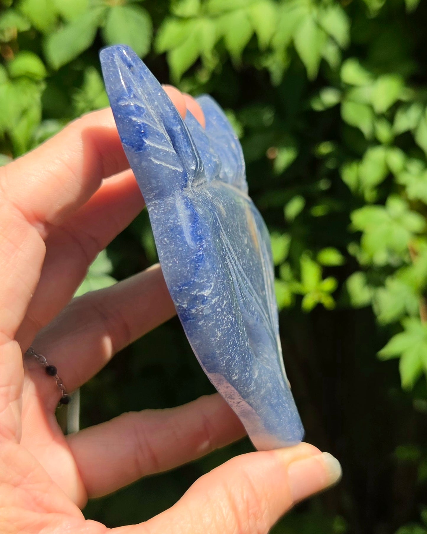 Blue Aventurine Fox Mask