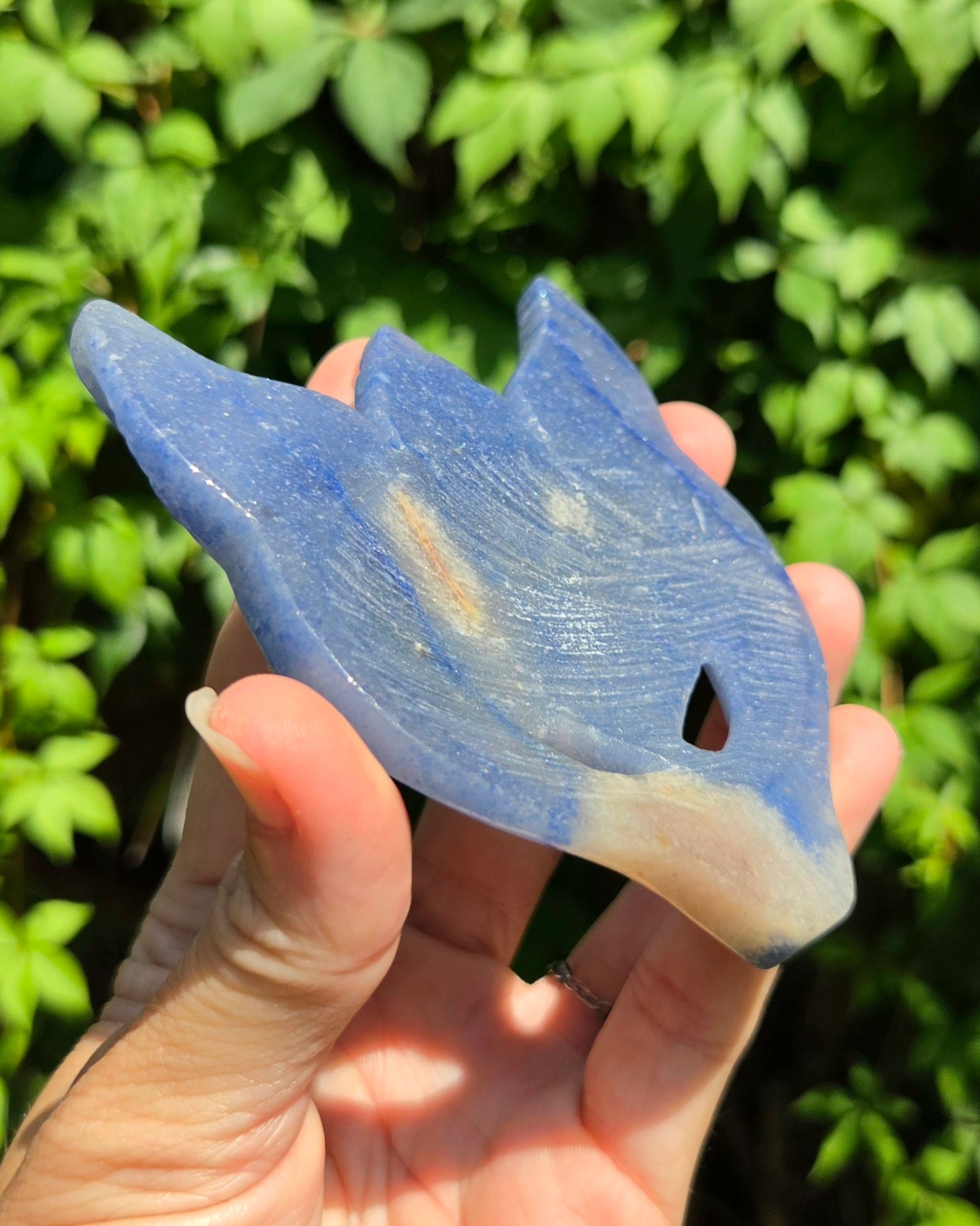 Blue Aventurine Fox Mask
