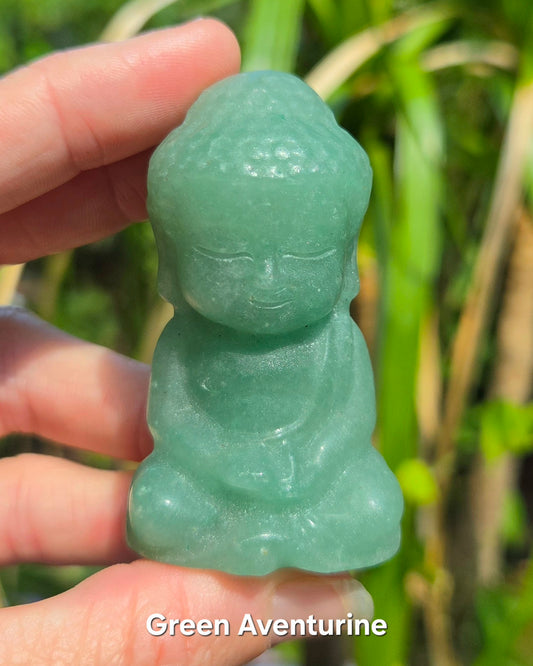 Buddha (Green Aventurine or Rose Quartz)