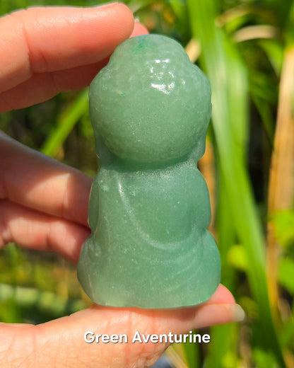 Buddha (Green Aventurine or Rose Quartz)