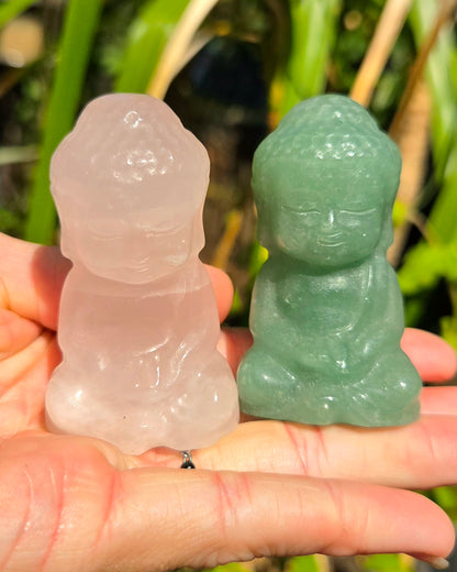 Buddha (Green Aventurine or Rose Quartz)