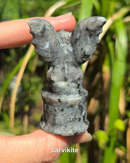 Gargoyle (Larvikite or Red Sesame Jasper)