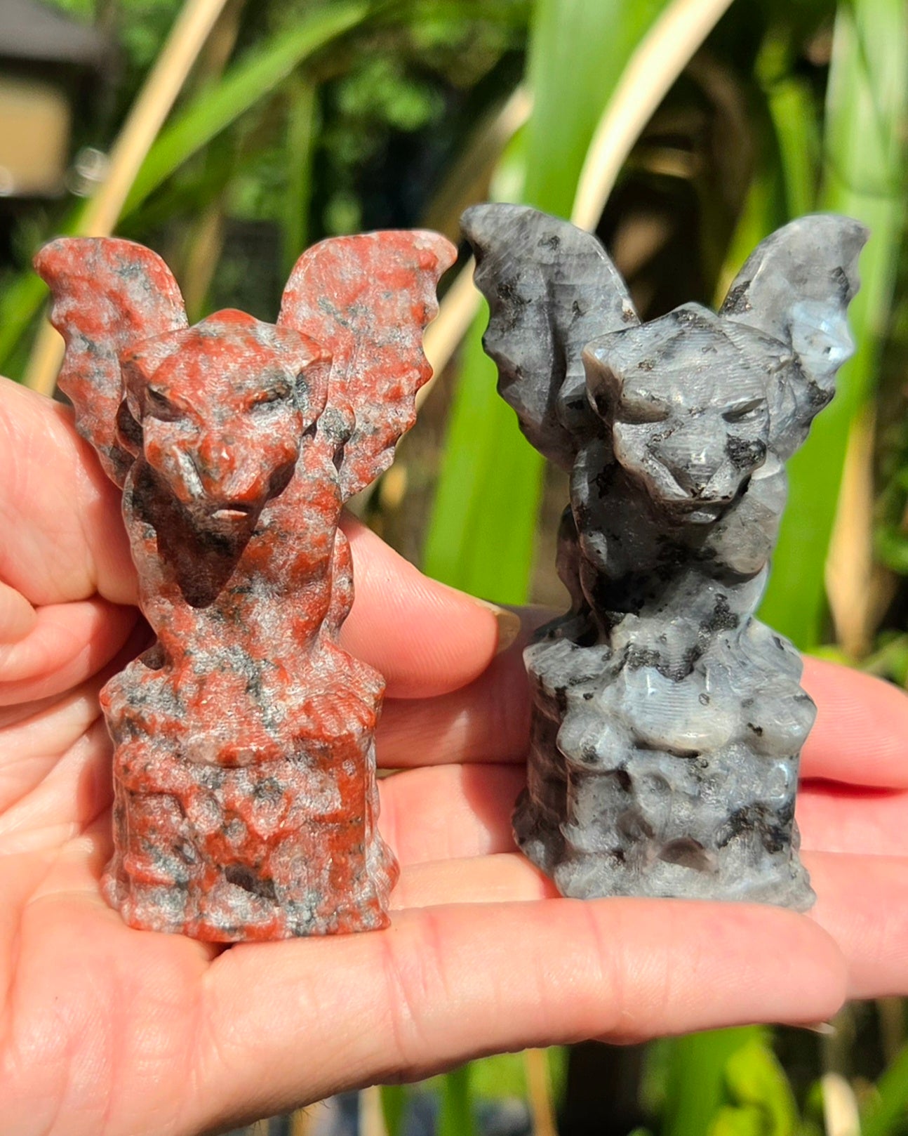 Gargoyle (Larvikite or Red Sesame Jasper)