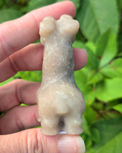 Serpentine in Pink Aventurine Giraffe