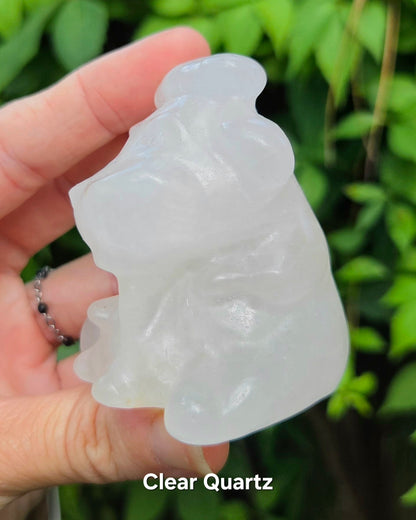 Cows (Orange Calcite, Orchid Calcite, Quartz)