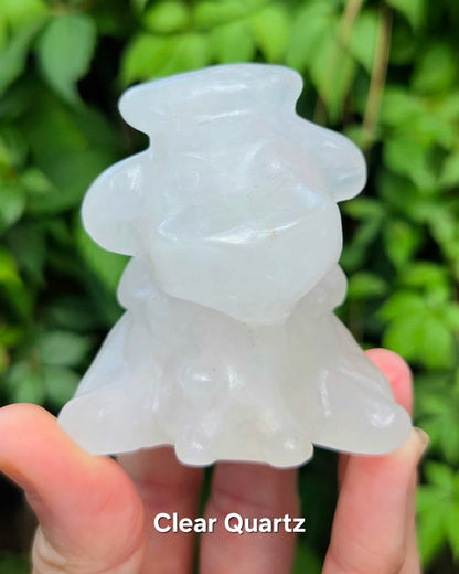 Cows (Orange Calcite, Orchid Calcite, Quartz)
