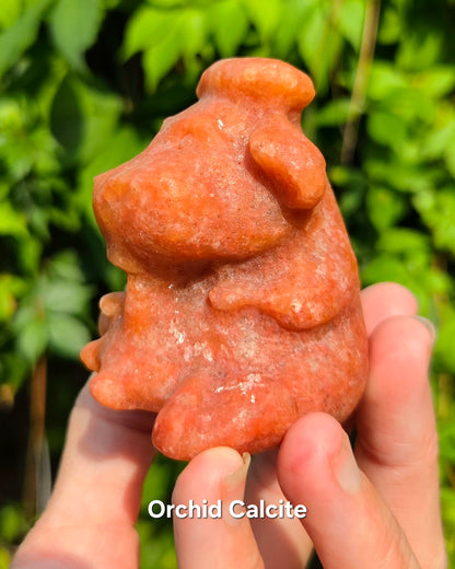 Cows (Orange Calcite, Orchid Calcite, Quartz)