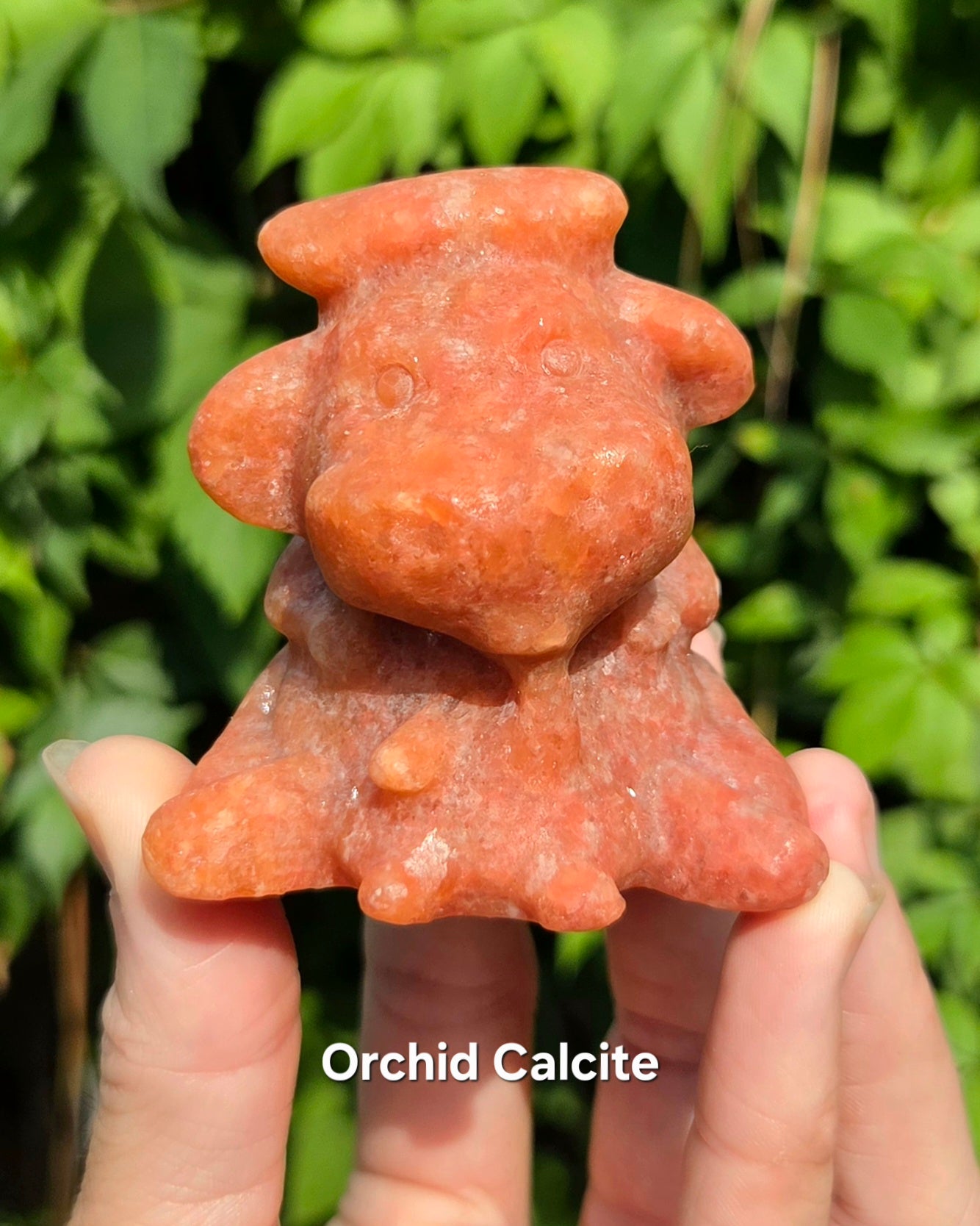 Cows (Orange Calcite, Orchid Calcite, Quartz)
