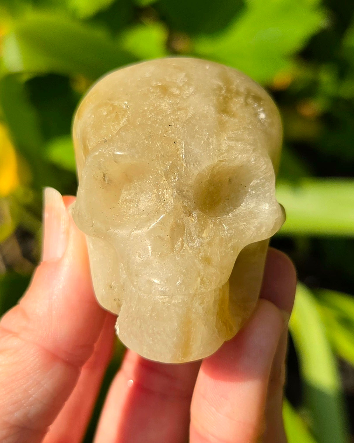 Smoky Citrine Skull