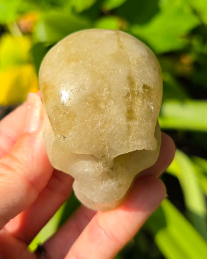 Smoky Citrine Skull