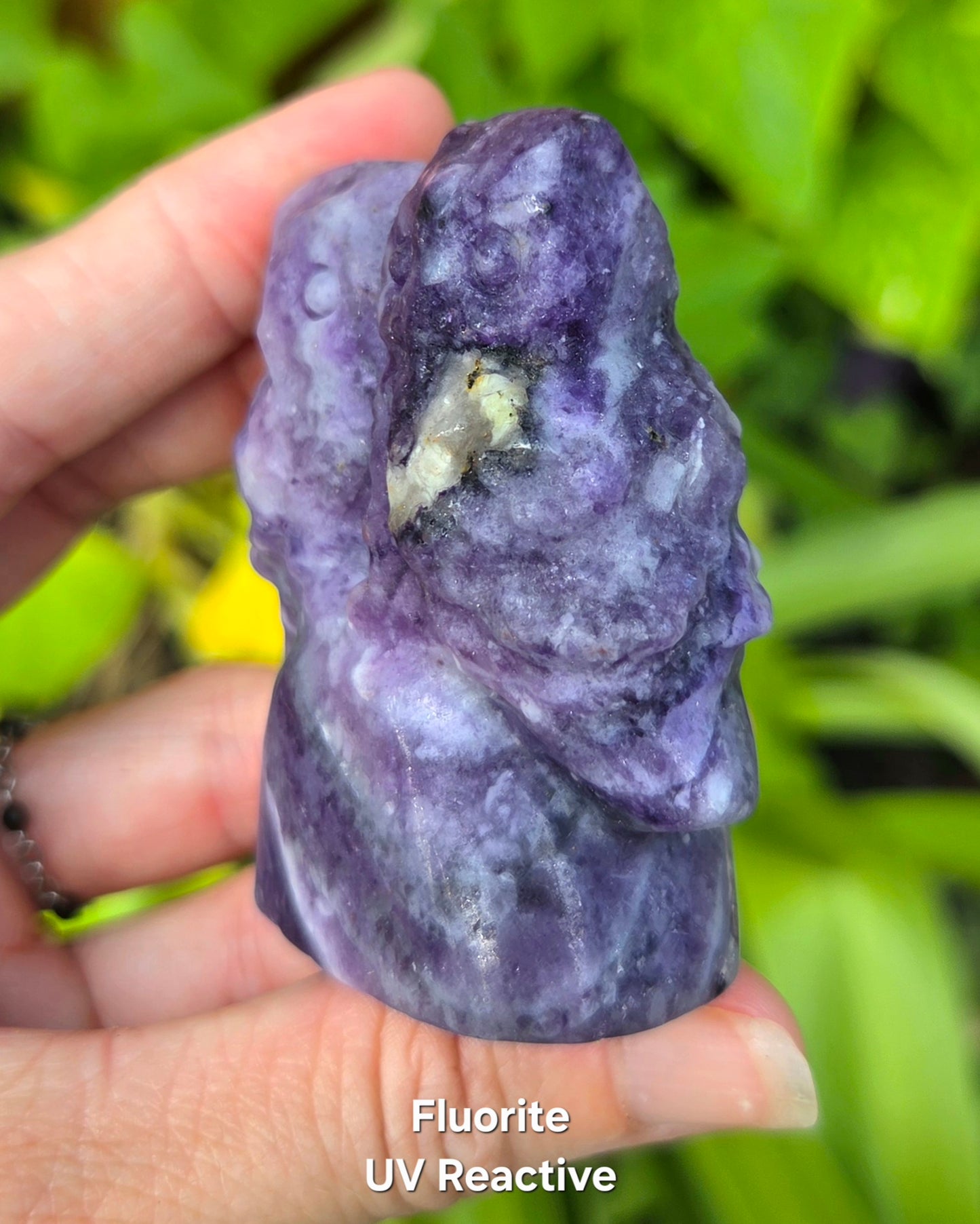 2 Owls on Rock (Fluorite, Sanskrit Jasper, or Sodalite)
