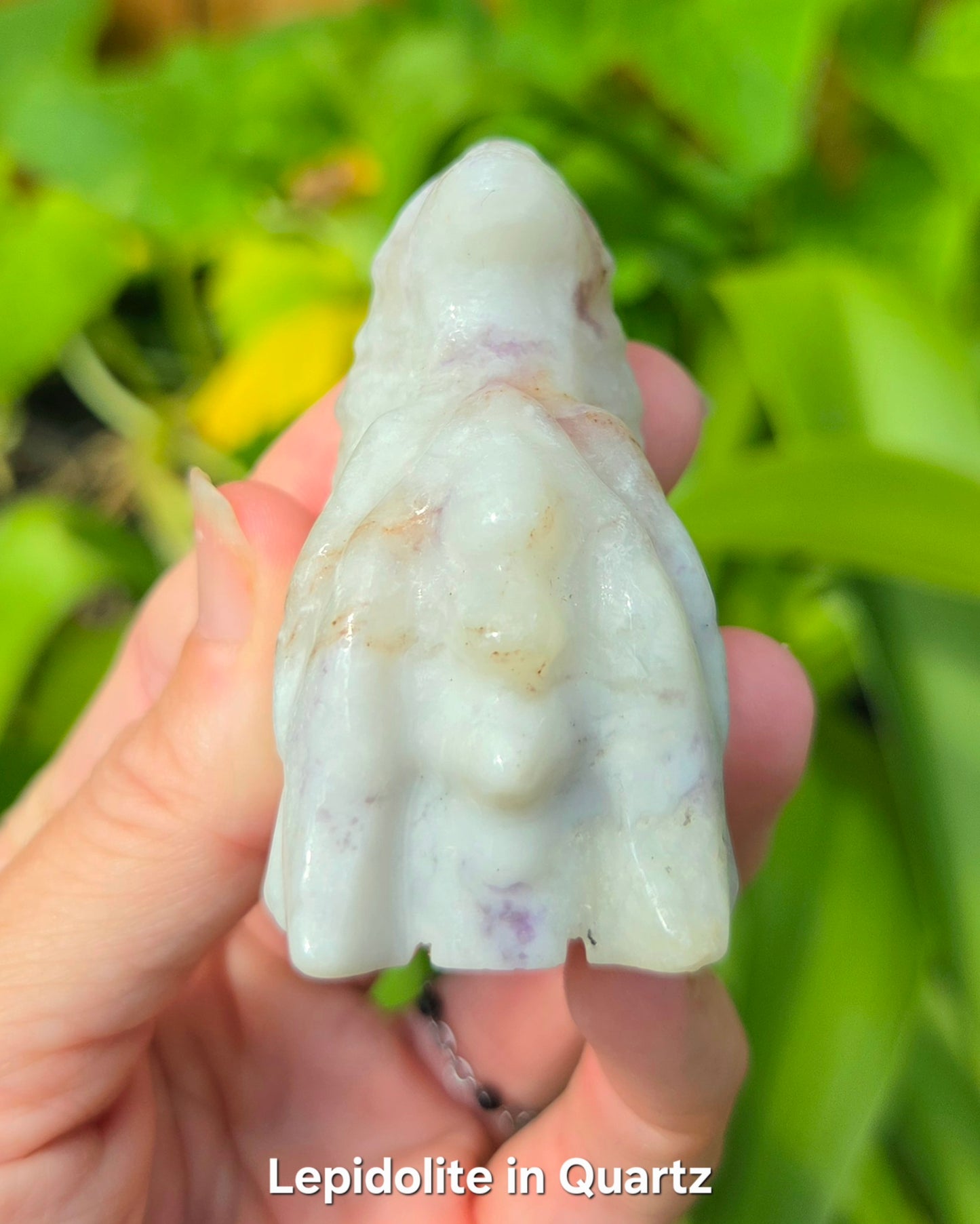 Dragon Skulls (Clear Quartz, Lepidolite in Quartz, or Red Sesame Jasper)