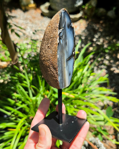 Polished Agate on Stand