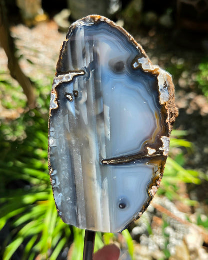 Polished Agate on Stand