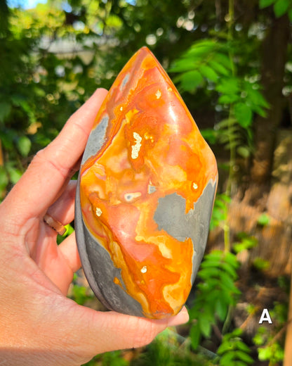Polychrome Jasper Flames