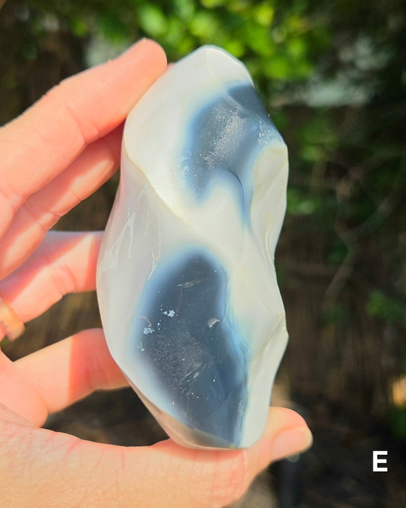 Orca Agate Flames
