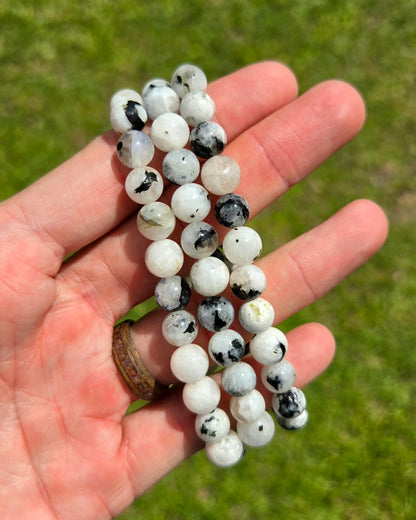 Rainbow Moonstone Stretchy Bracelet